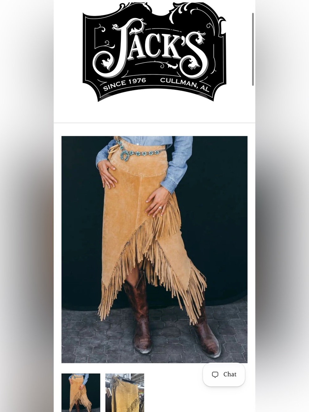 Scully Suede Leather High Rise Wrap Fringe Midi Skirt XL NWT Festival Western - Picture 3 of 16